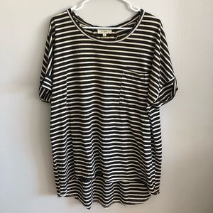 Oversized striped shirt